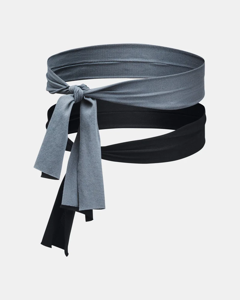 اندر ارمر طقم عصابات رأس رياضية بشعار نسائي (قطعتان)